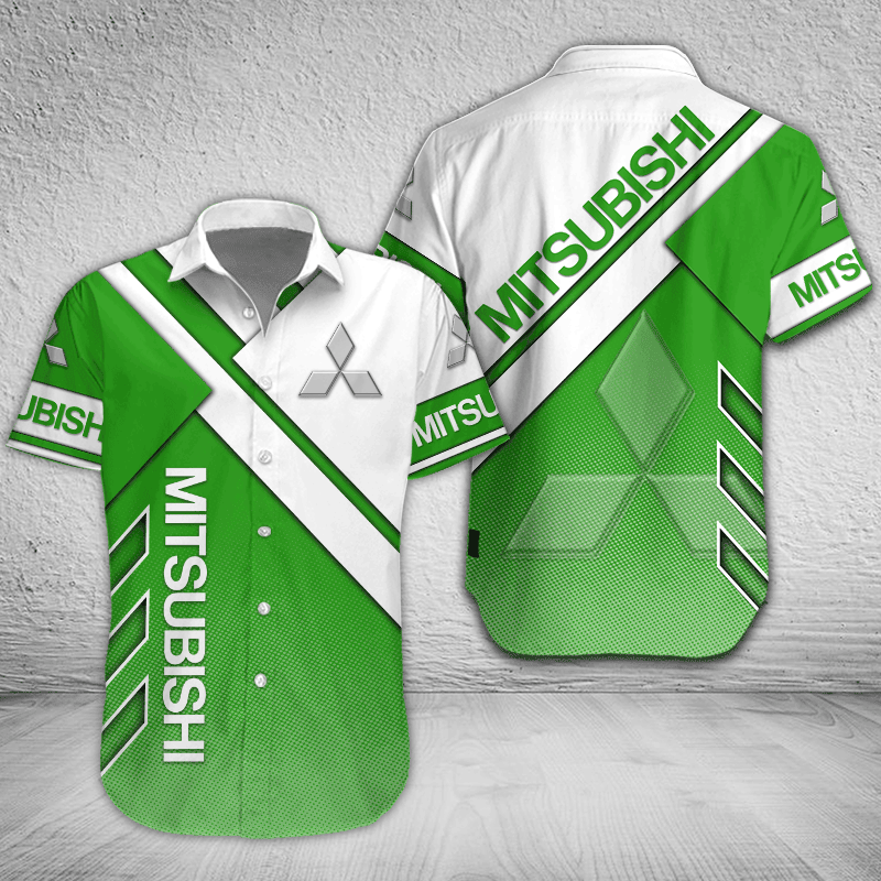 Mitsubishi Button Shirt Custom Name, Multicolor - Famjoys Mitsubishi Button Shirt Custom Name, Multicolor - Famjoys