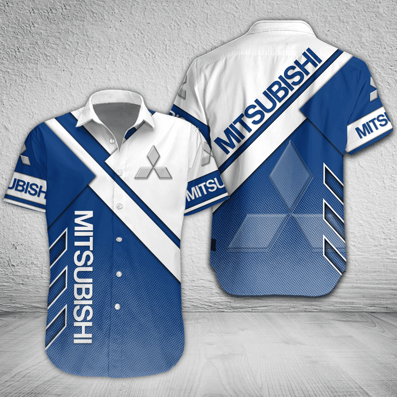 Mitsubishi Button Shirt Custom Name, Multicolor - Famjoys Mitsubishi Button Shirt Custom Name, Multicolor - Famjoys