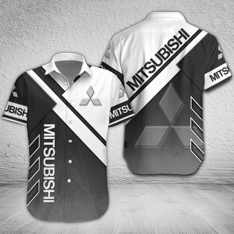 Mitsubishi Button Shirt Custom Name, Multicolor - Famjoys Mitsubishi Button Shirt Custom Name, Multicolor - Famjoys