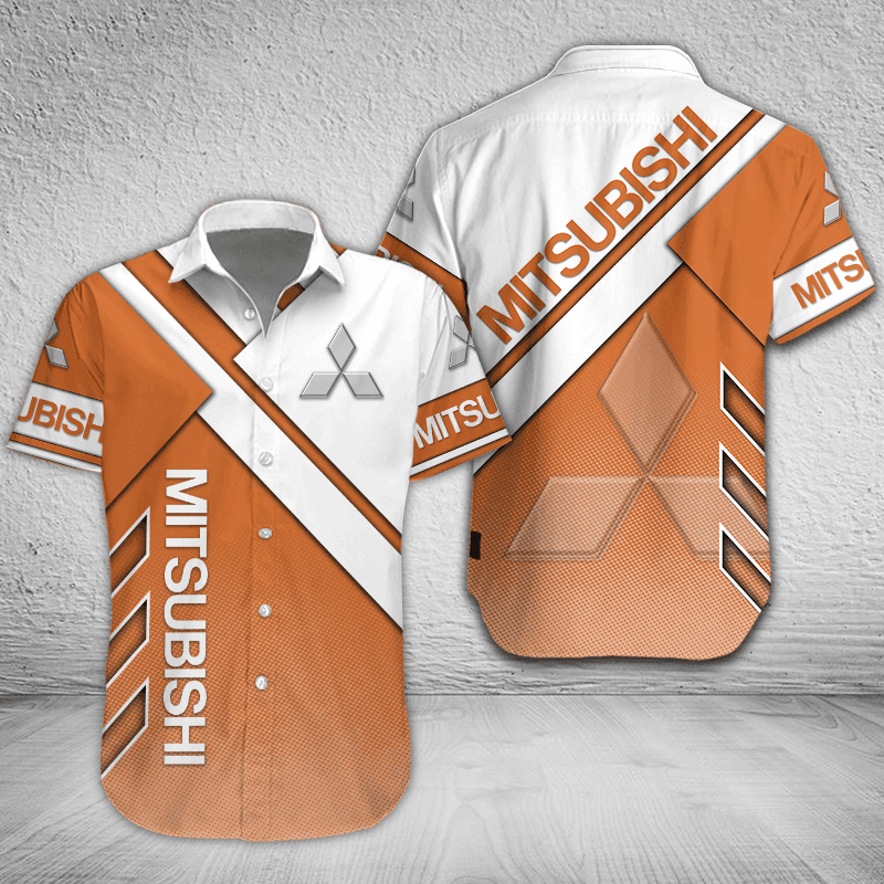 Mitsubishi Button Shirt Custom Name, Multicolor - Famjoys Mitsubishi Button Shirt Custom Name, Multicolor - Famjoys