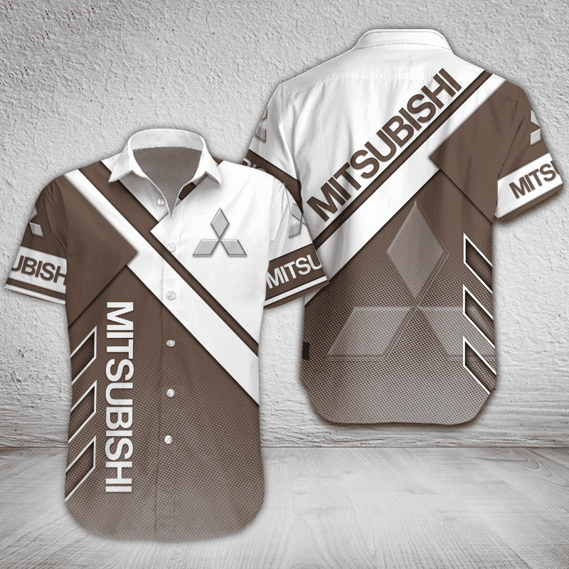 Mitsubishi Button Shirt Custom Name, Multicolor - Famjoys Mitsubishi Button Shirt Custom Name, Multicolor - Famjoys