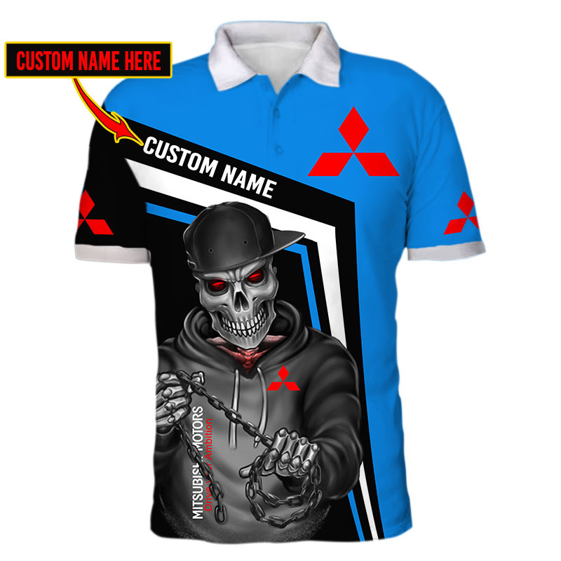 Mitsubishi Skull Tshirt, sweatshirt, Polo, Hawaiian, Hoodie 3D Apparel Full Printing Custom Name - Famjoys Mitsubishi Skull Tshirt, sweatshirt, Polo, Hawaiian, Hoodie 3D Apparel Full Printing Custom Name - Famjoys