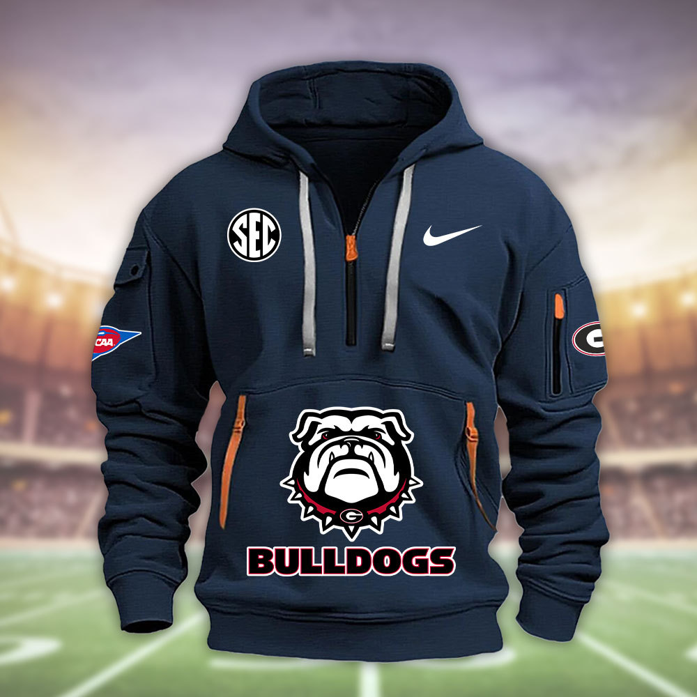 MNCLPC29910 Georgia Bulldogs footballHeavy Hoodie Set - Famjoys MNCLPC29910 Georgia Bulldogs footballHeavy Hoodie Set - Famjoys
