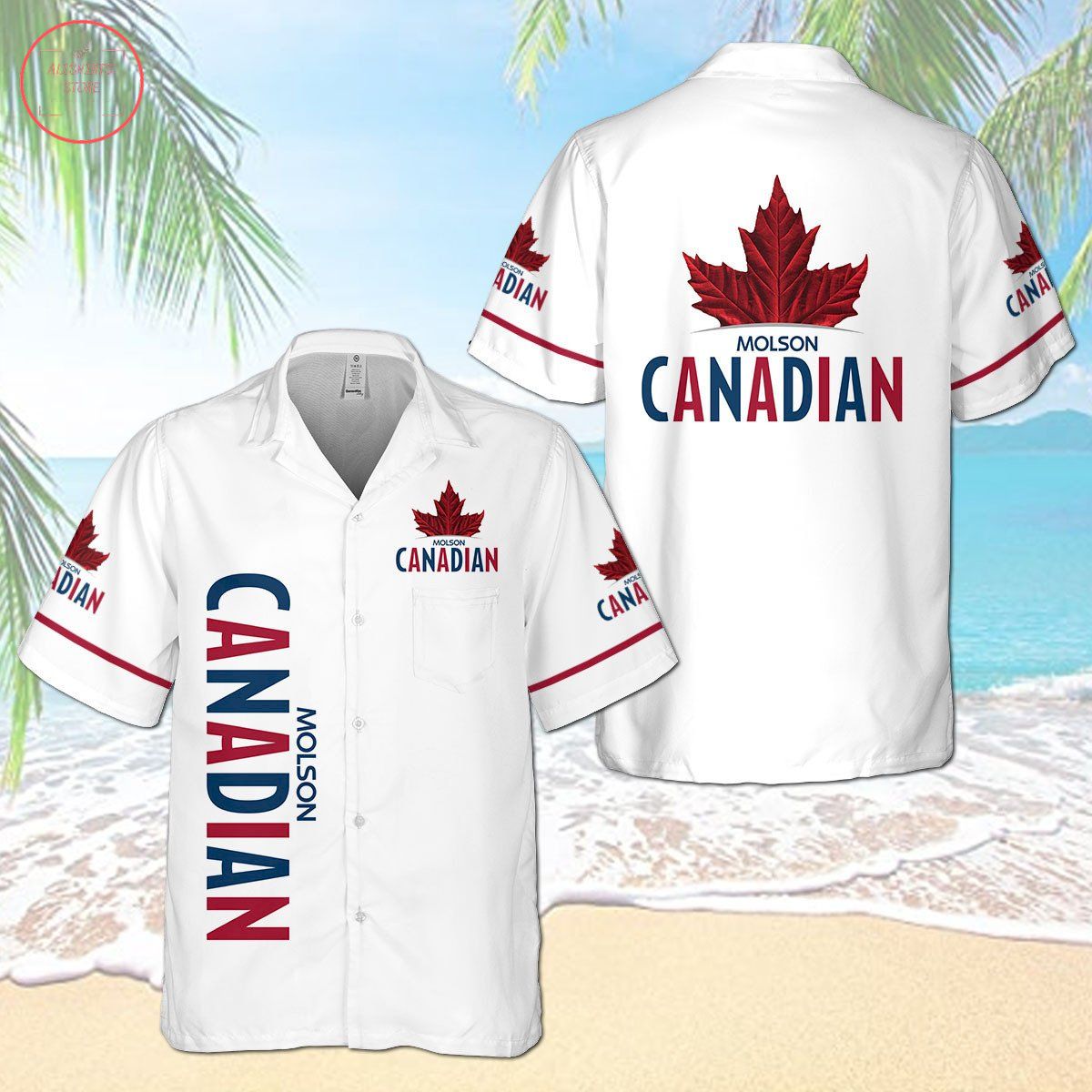 Molson Canadian Hawaiian Shirt - Famjoys Molson Canadian Hawaiian Shirt - Famjoys