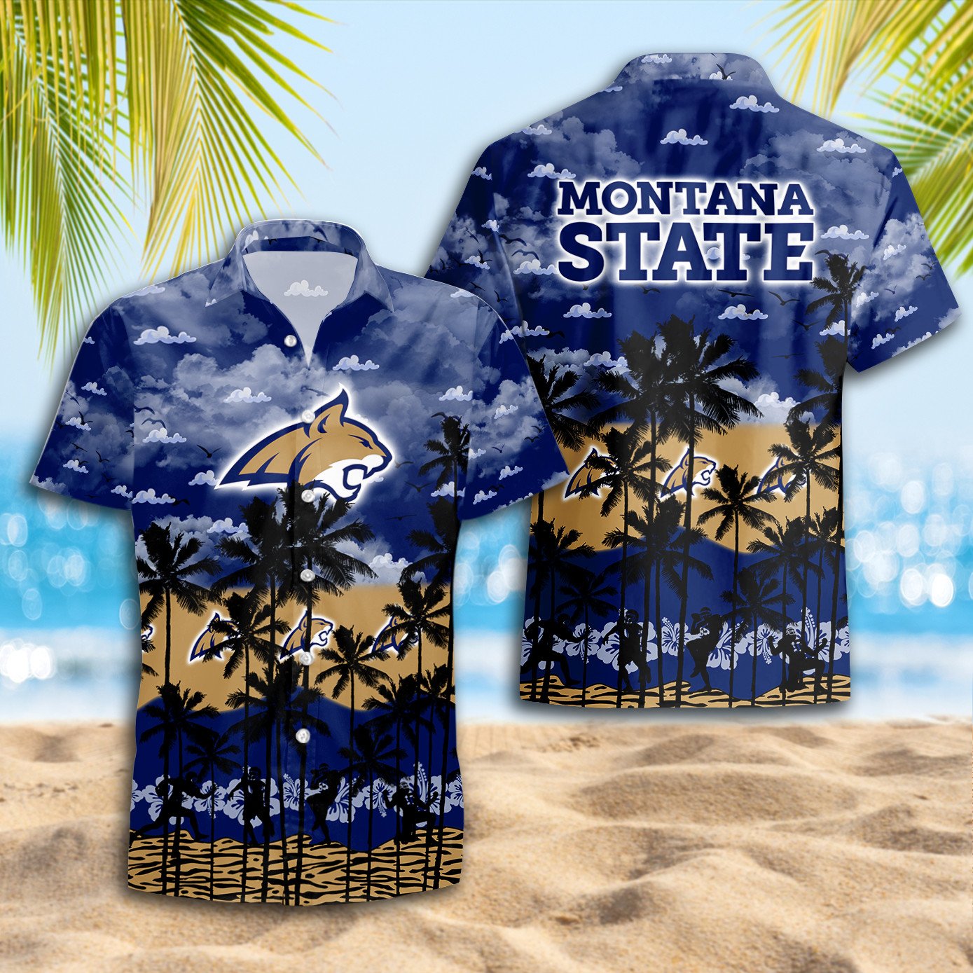 Montana State Bobcats Hawaiian Shirt Trending Summer - Famjoys Montana State Bobcats Hawaiian Shirt Trending Summer - Famjoys