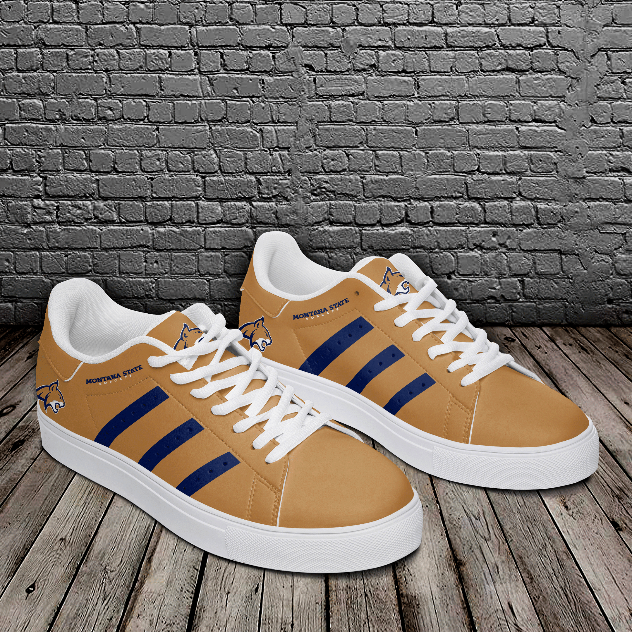 Montana State Bobcats Sneakers Shoes - Famjoys Montana State Bobcats Sneakers Shoes - Famjoys