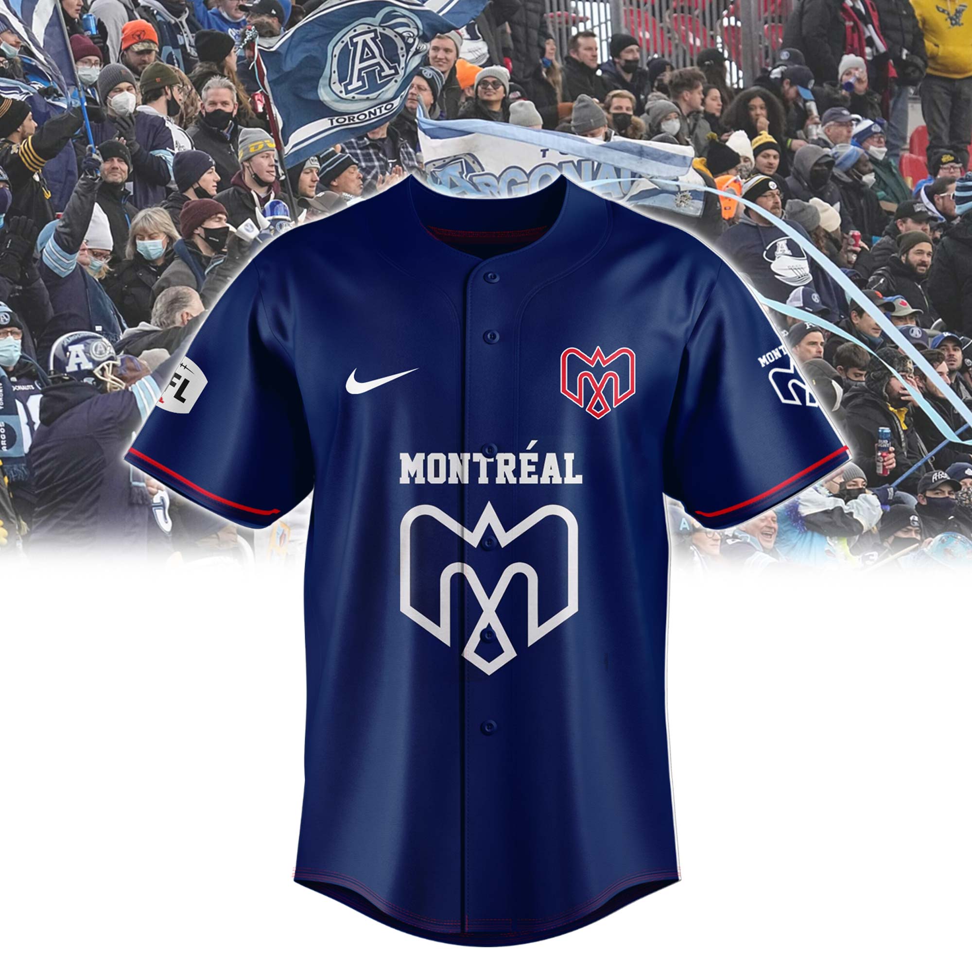 Montreal Alouettes Baseball Jersey - Famjoys Montreal Alouettes Baseball Jersey - Famjoys