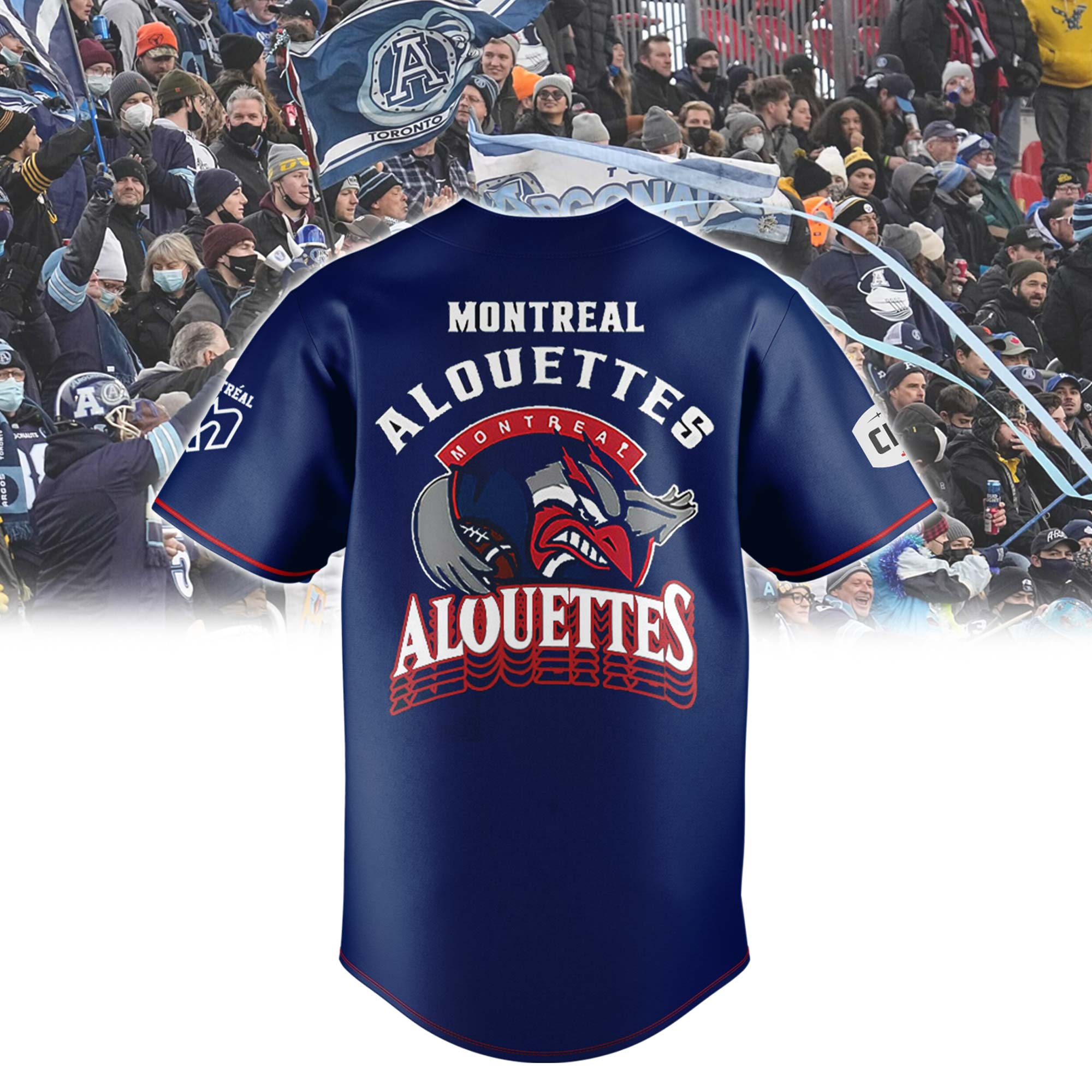 Montreal Alouettes Baseball Jersey - Famjoys Montreal Alouettes Baseball Jersey - Famjoys