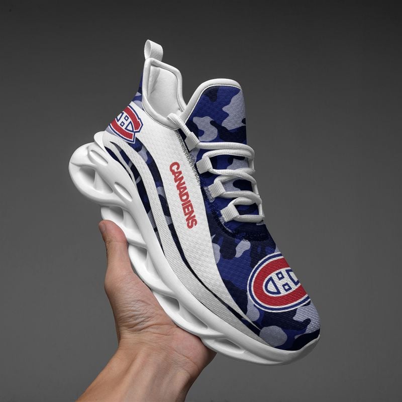 Montreal Canadiens Camo Pattern Max Soul Shoes NEW019765 - Famjoys Montreal Canadiens Camo Pattern Max Soul Shoes NEW019765 - Famjoys