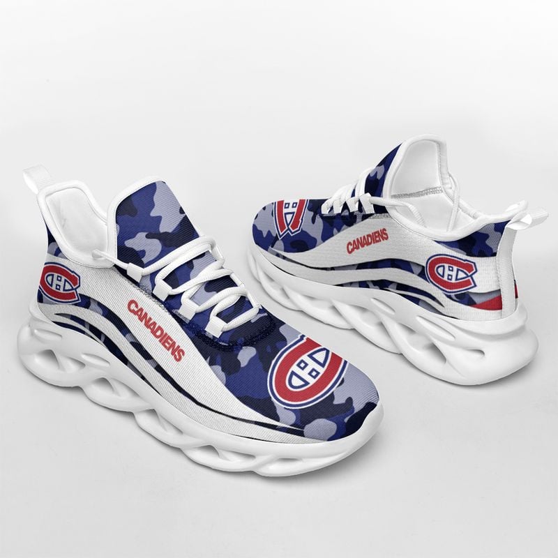 Montreal Canadiens Camo Pattern Max Soul Shoes NEW019765 - Famjoys Montreal Canadiens Camo Pattern Max Soul Shoes NEW019765 - Famjoys