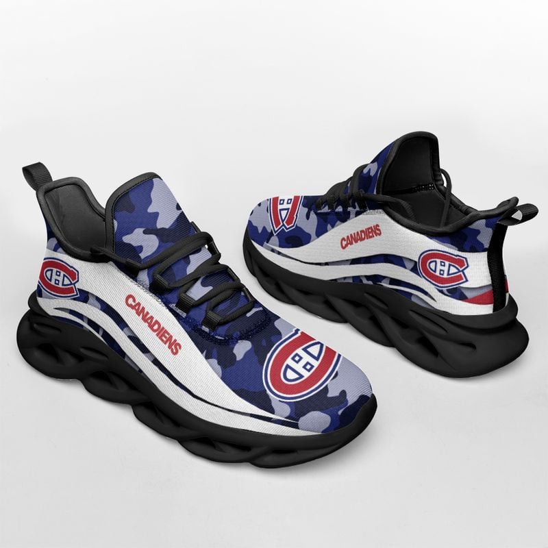 Montreal Canadiens Camo Pattern Max Soul Shoes NEW019765 - Famjoys Montreal Canadiens Camo Pattern Max Soul Shoes NEW019765 - Famjoys