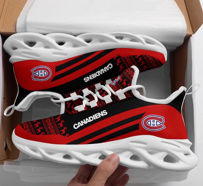 Montreal Canadiens Christmast Pattern Max Soul Shoes NLA033465 - Famjoys Montreal Canadiens Christmast Pattern Max Soul Shoes NLA033465 - Famjoys