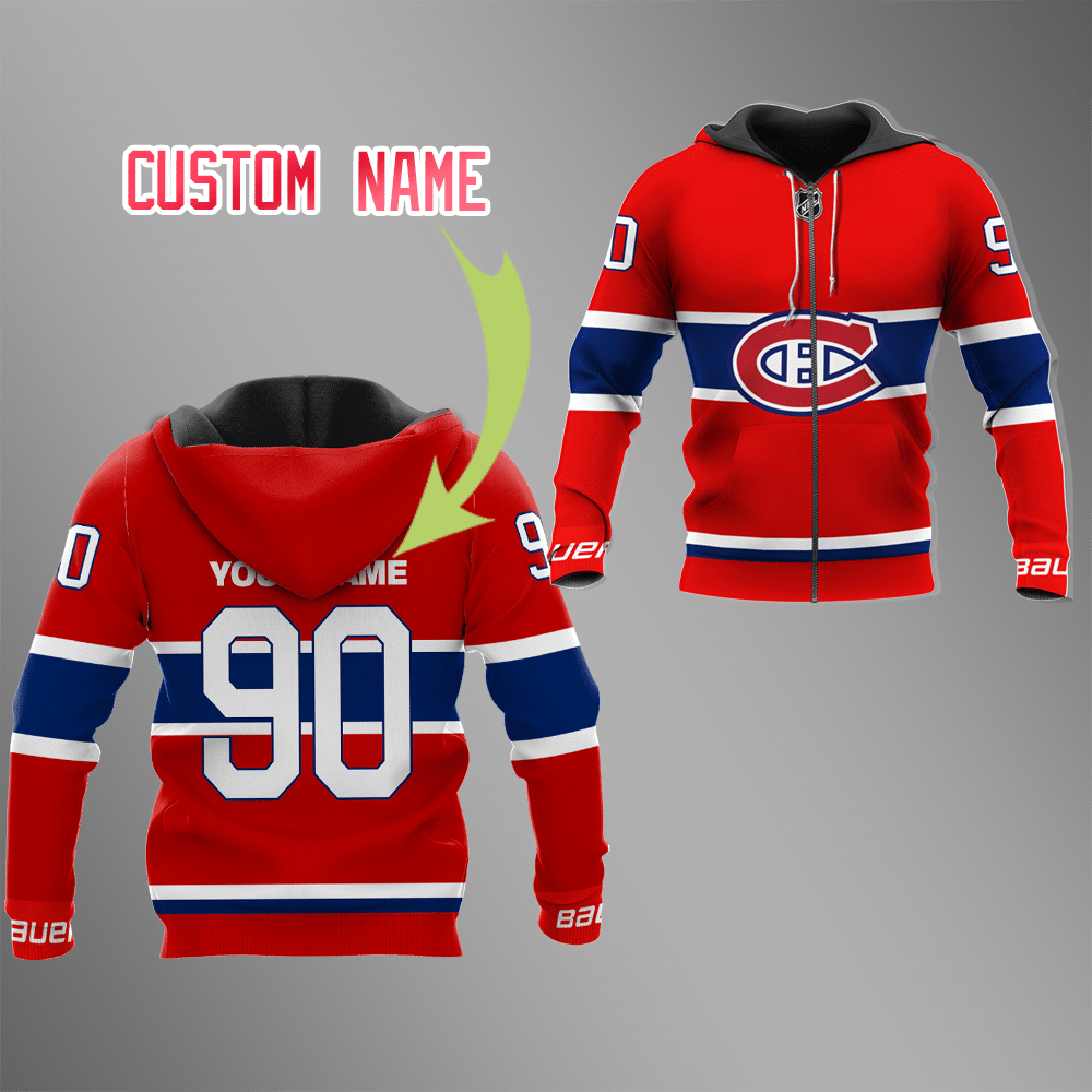 Montreal Canadiens Custom Hoodies - Famjoys Montreal Canadiens Custom Hoodies - Famjoys