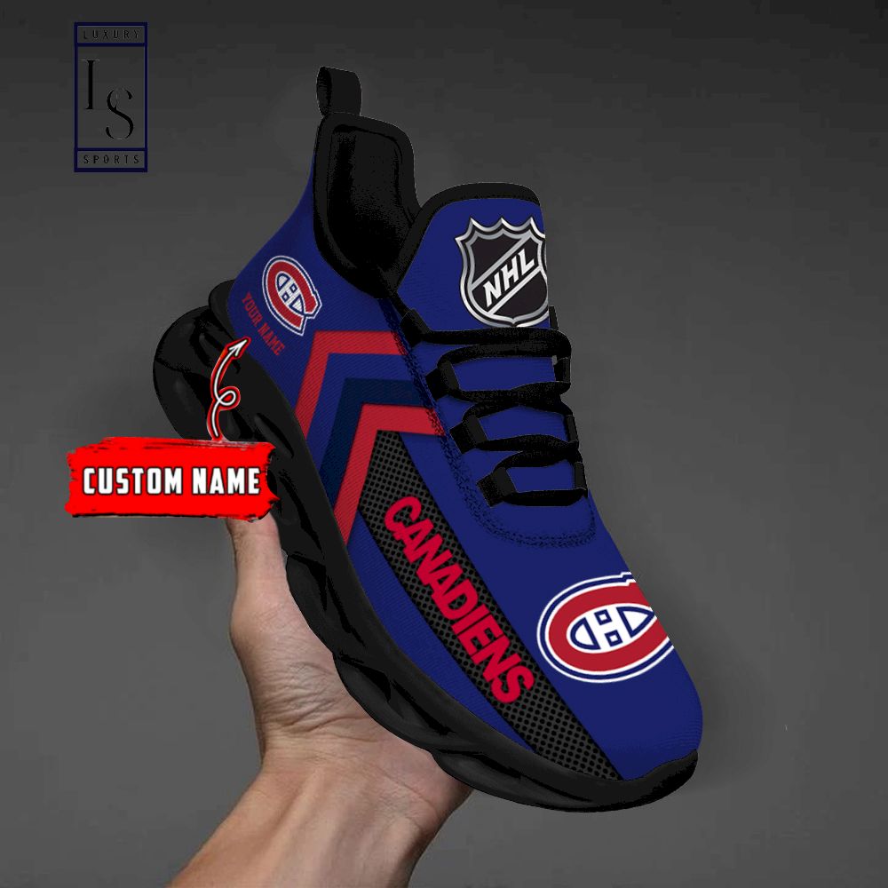 Montreal Canadiens NHL Personalized Max Soul Shoes - Famjoys Montreal Canadiens NHL Personalized Max Soul Shoes - Famjoys