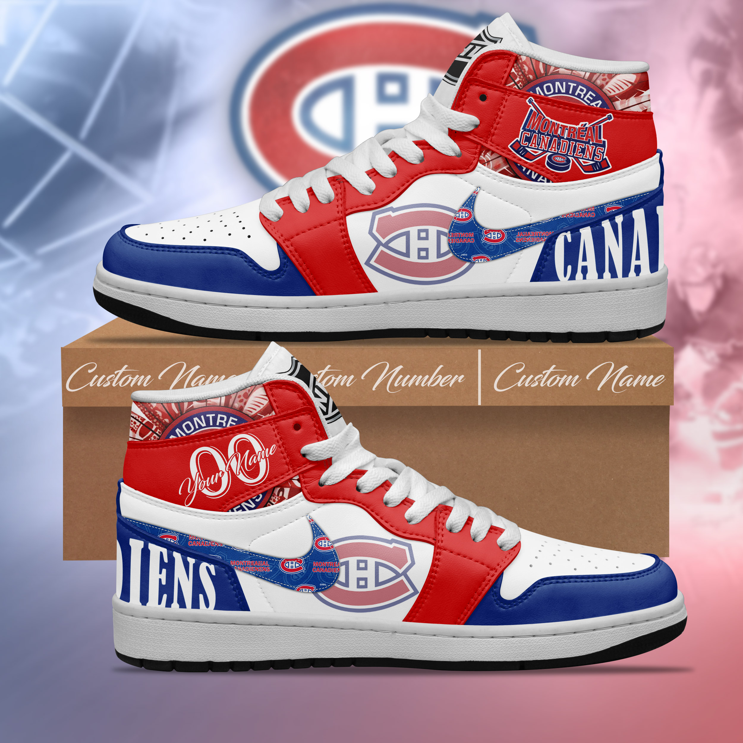 Montreal Canadiens Shoes - Famjoys Montreal Canadiens Shoes - Famjoys