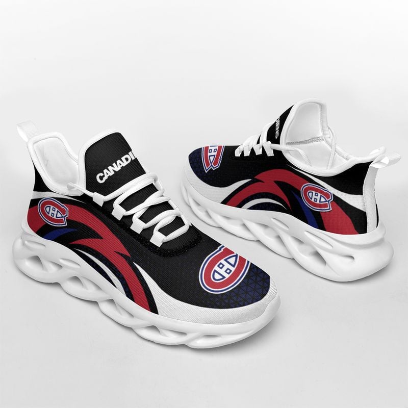 Montreal Canadiens Triangle Abstract Pattern Max Soul Shoes NEW054565 - Famjoys Montreal Canadiens Triangle Abstract Pattern Max Soul Shoes NEW054565 - Famjoys