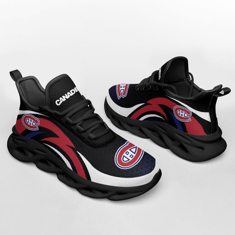 Montreal Canadiens Triangle Abstract Pattern Max Soul Shoes NEW054565 - Famjoys Montreal Canadiens Triangle Abstract Pattern Max Soul Shoes NEW054565 - Famjoys