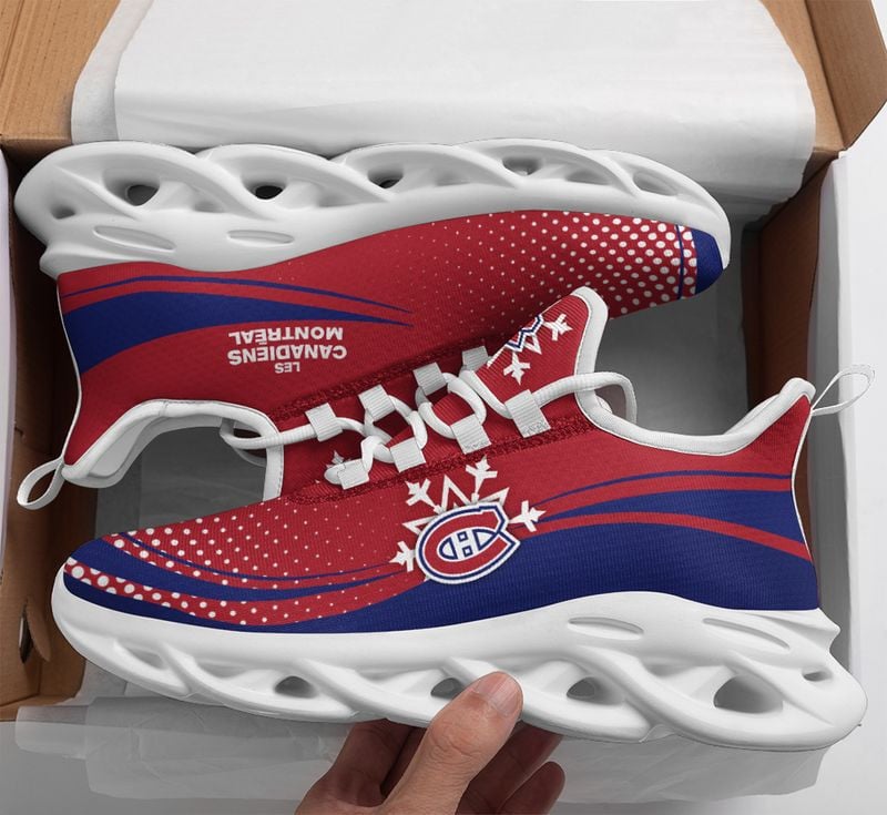 Montreal Canadiens Xmas Pattern Max Soul Shoes NLA033165 - Famjoys Montreal Canadiens Xmas Pattern Max Soul Shoes NLA033165 - Famjoys