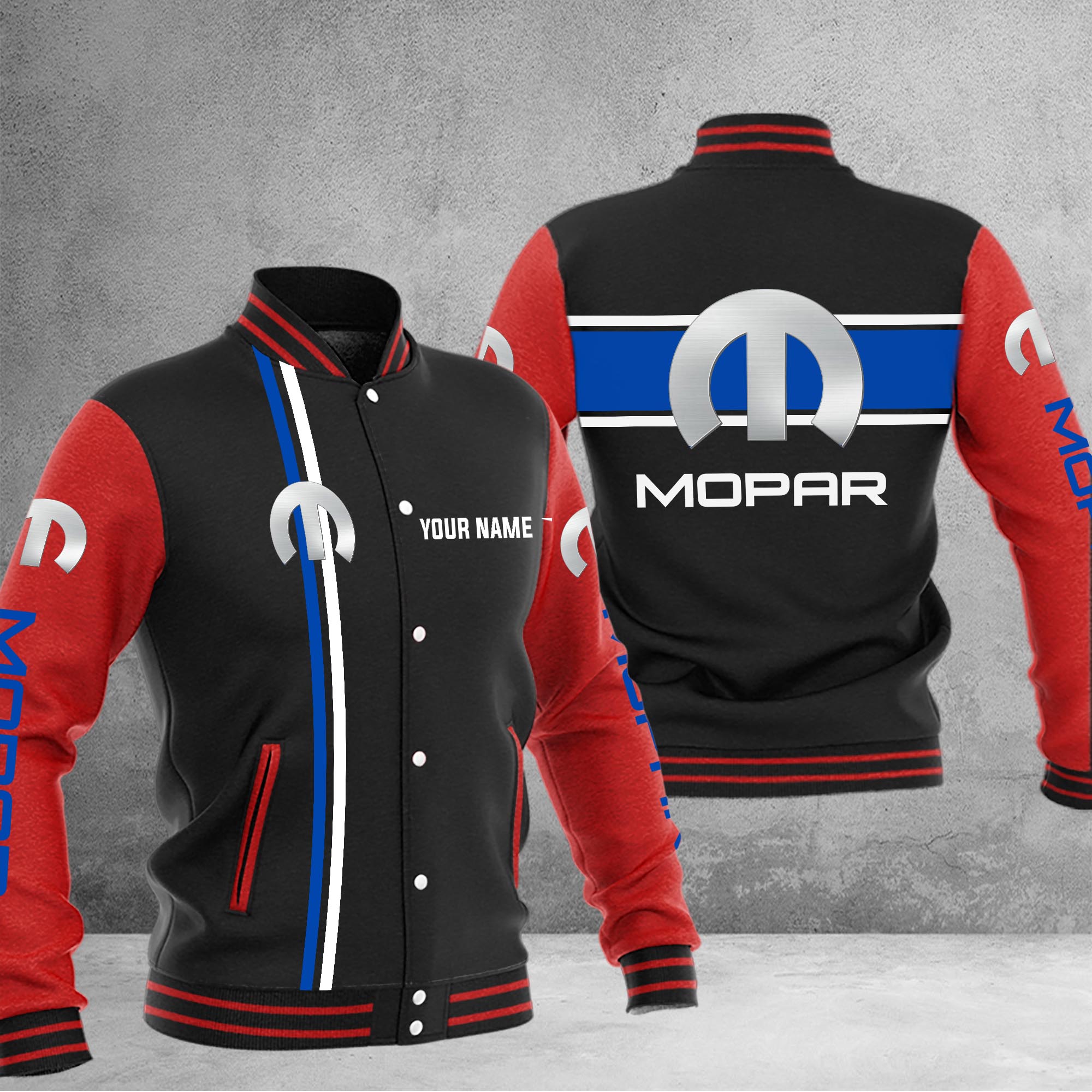 Mopar Baseball Jacket - Famjoys Mopar Baseball Jacket - Famjoys