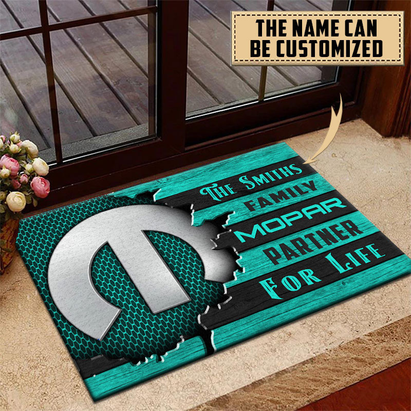 Mopar Doormat Custom Name, Multicolor - Famjoys Mopar Doormat Custom Name, Multicolor - Famjoys