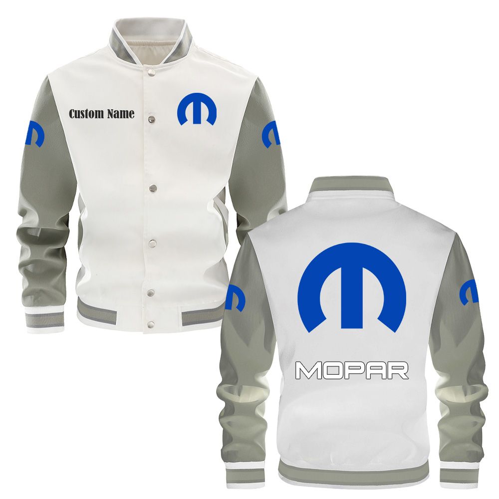 Mopar Varsity Jacket, Baseball jacket, Letterman Jacket Customize Name, Multicolor - Famjoys Mopar Varsity Jacket, Baseball jacket, Letterman Jacket Customize Name, Multicolor - Famjoys