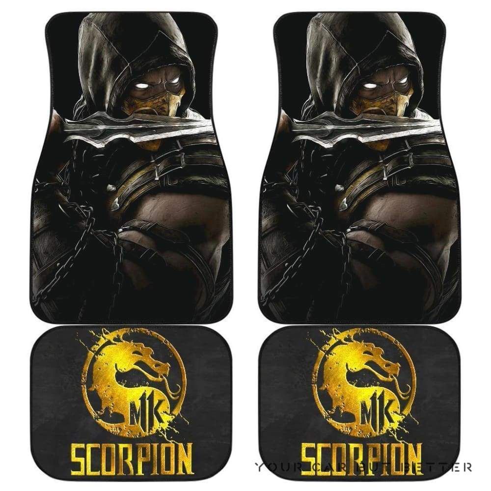 Mortal Kombat Scorpion Car Floor Mats For Gamer Mn05 100704 - Famjoys Mortal Kombat Scorpion Car Floor Mats For Gamer Mn05 100704 - Famjoys