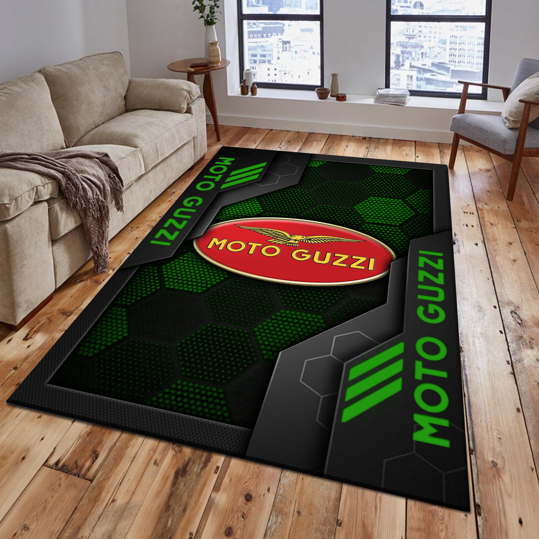 Moto-Guzzi Area Rugs 2604 Multicolor