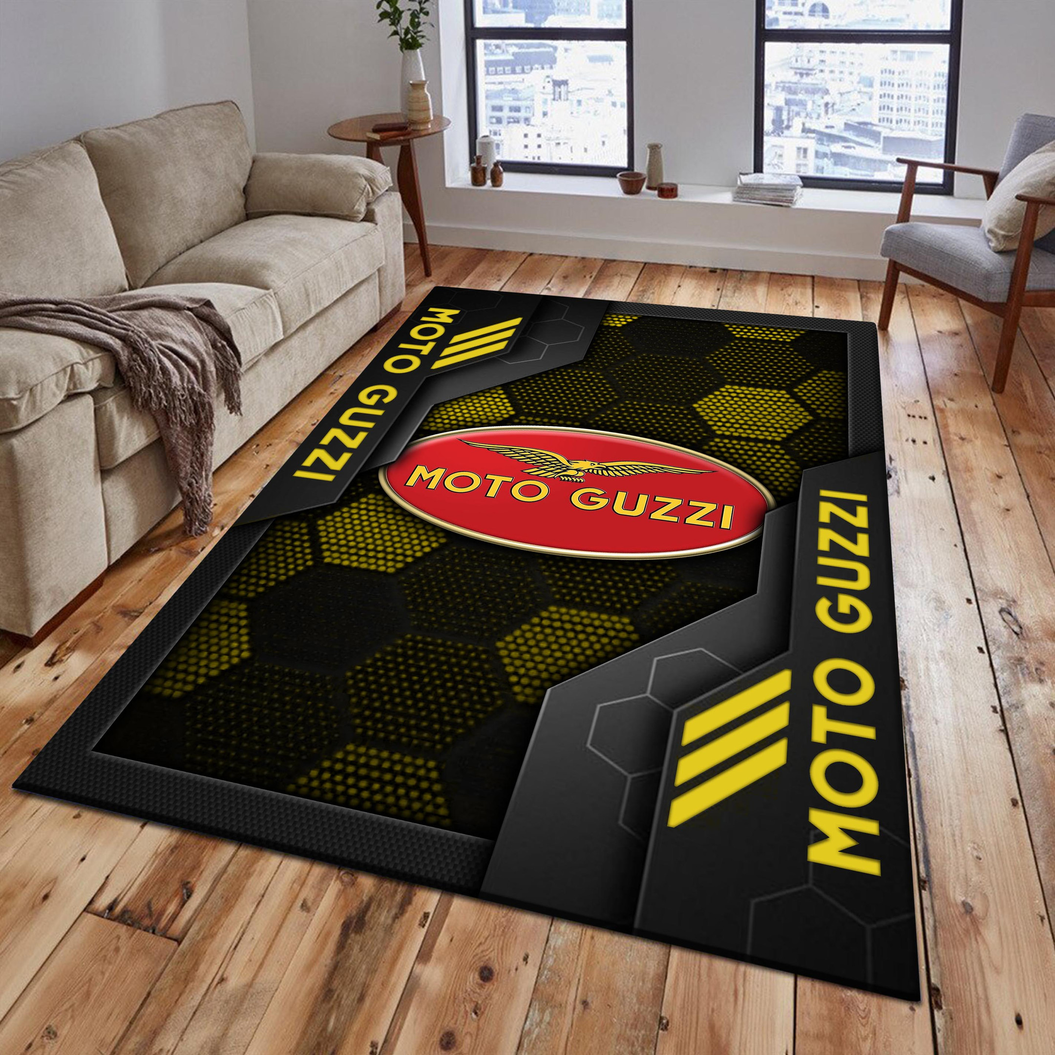 Moto-Guzzi Area Rugs 2604 Multicolor
