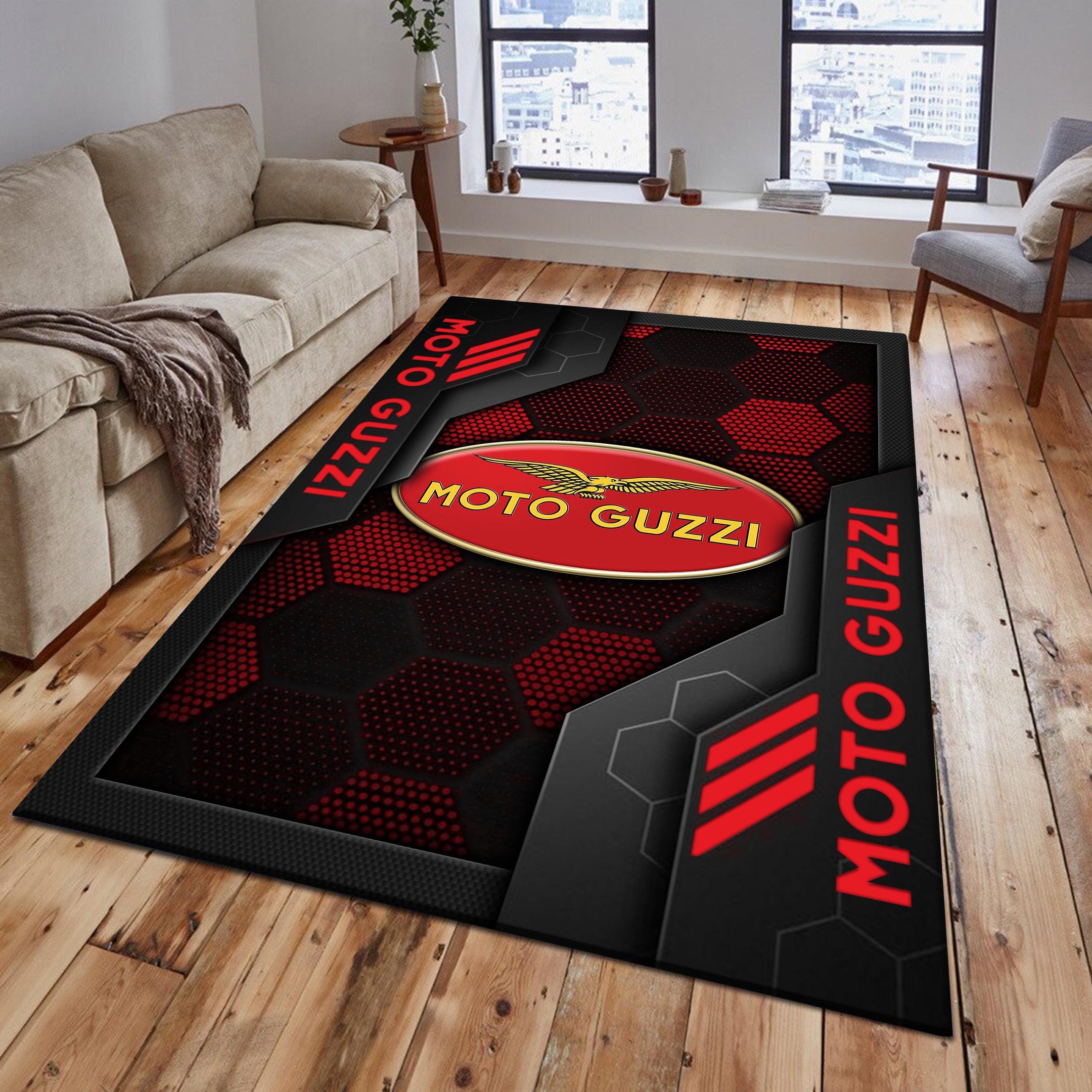Moto-Guzzi Area Rugs 2604 Multicolor