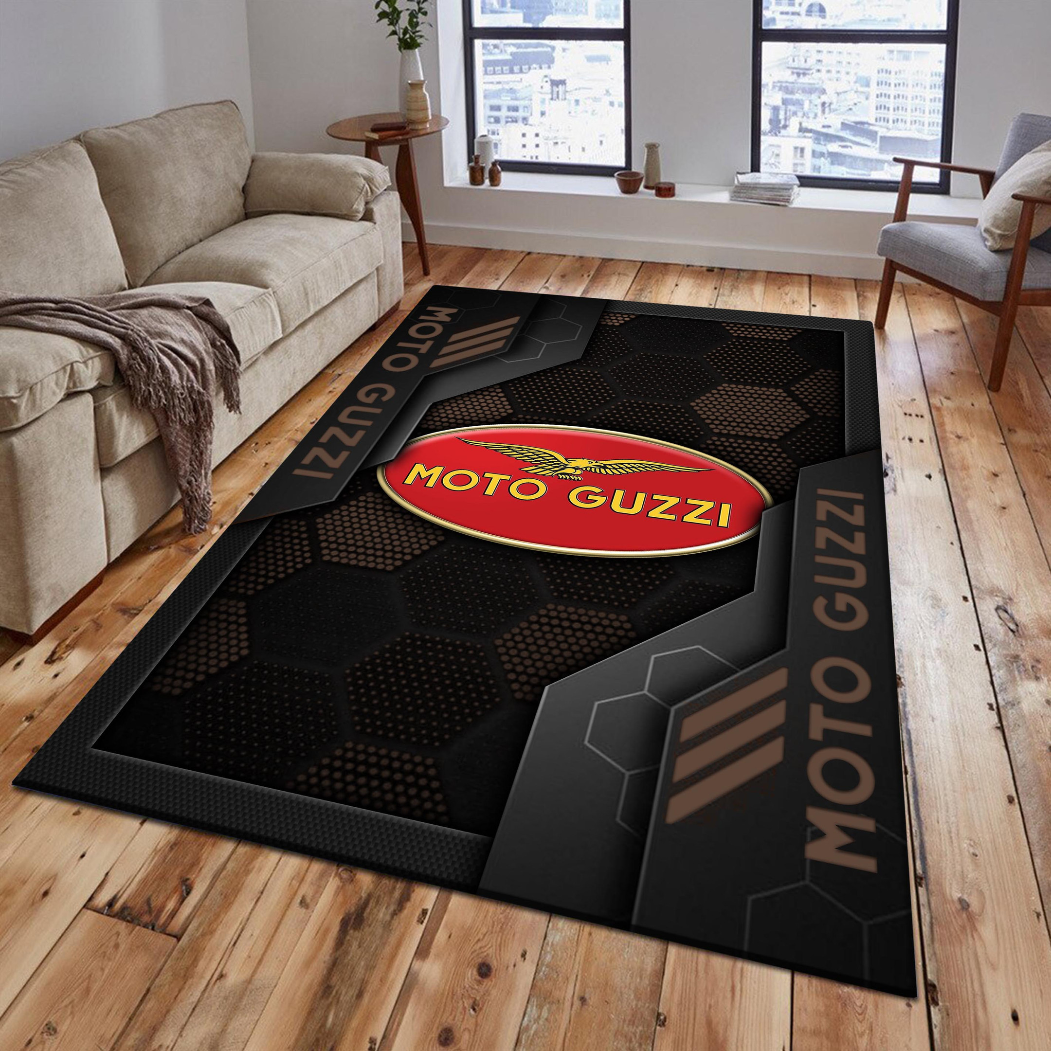 Moto-Guzzi Area Rugs 2604 Multicolor