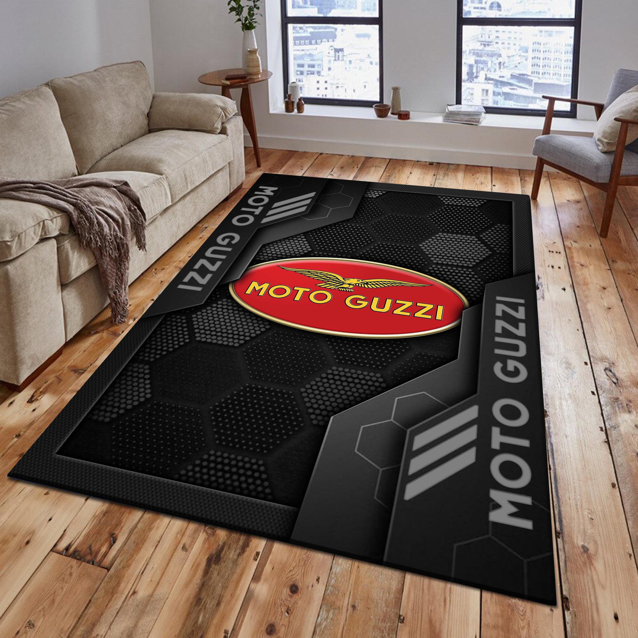 Moto-Guzzi Area Rugs 2604 Multicolor