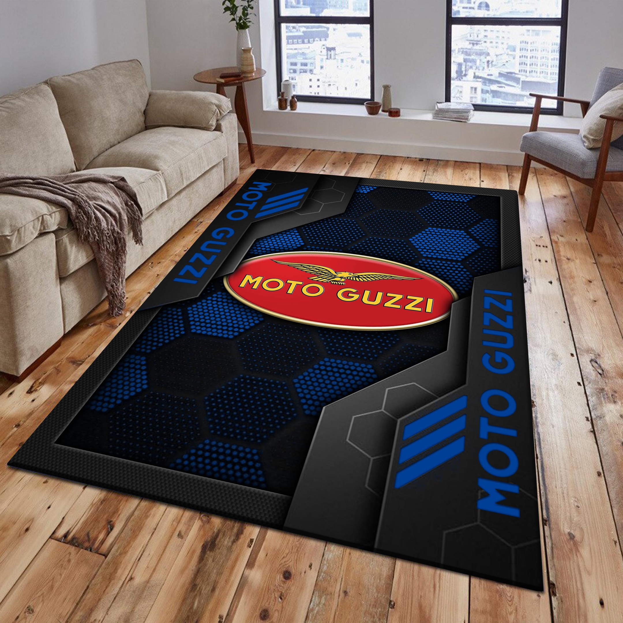 Moto-Guzzi Area Rugs 2604 Multicolor