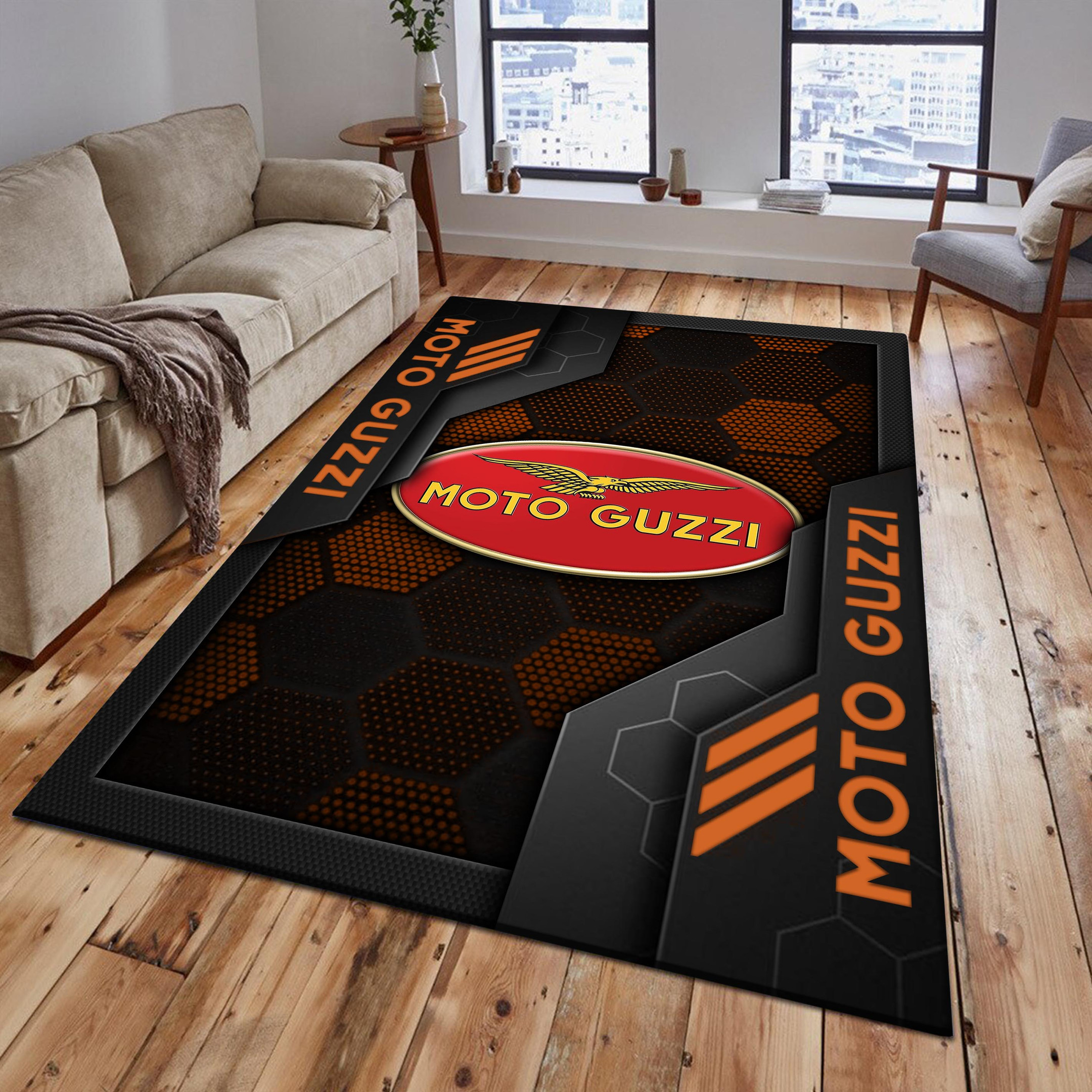 Moto-Guzzi Area Rugs 2604 Multicolor