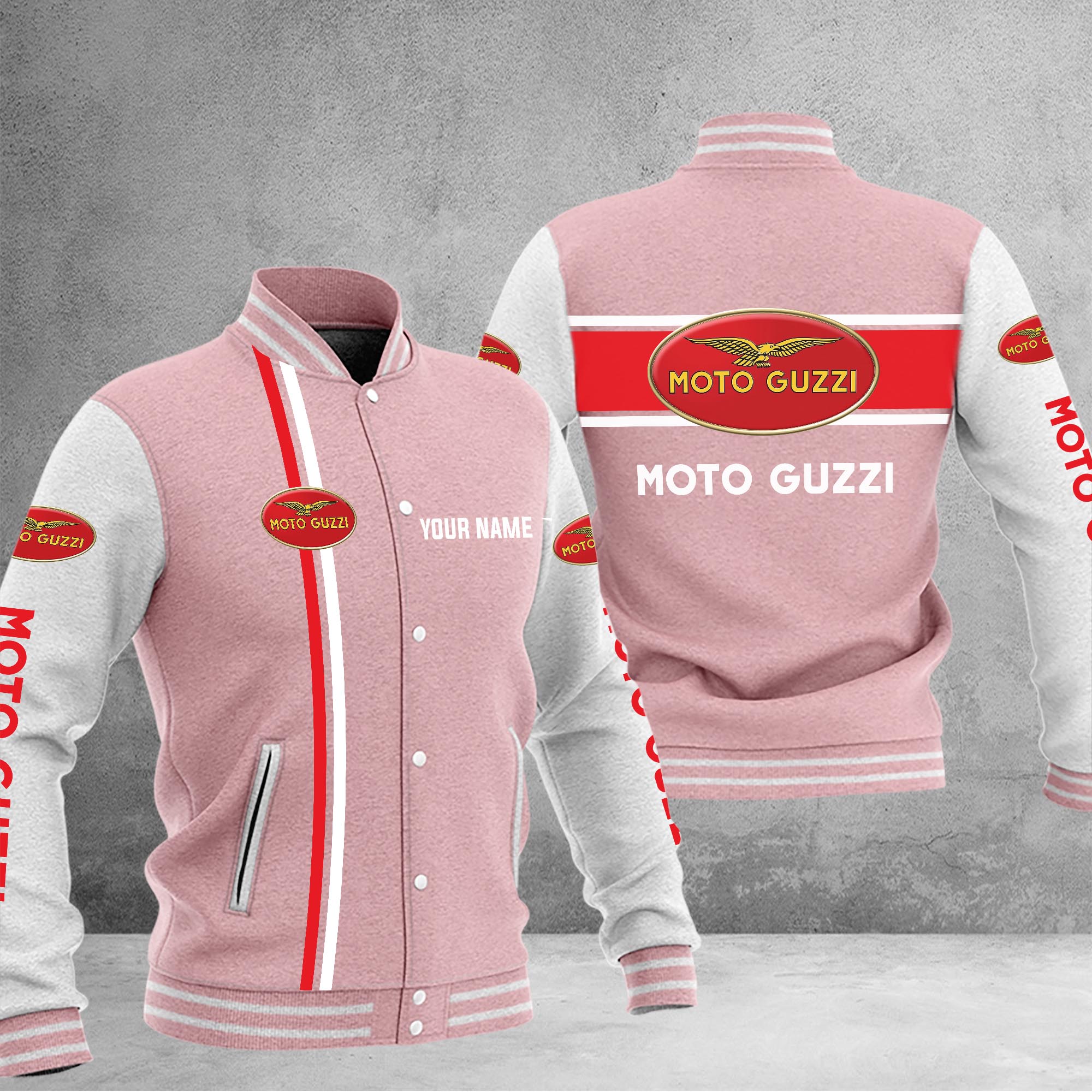 Moto-Guzzi Baseball Jacket - Famjoys Moto-Guzzi Baseball Jacket - Famjoys