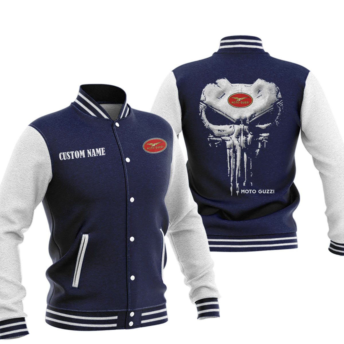Moto Guzzi Baseball Jacket, Multicolor - Famjoys Moto Guzzi Baseball Jacket, Multicolor - Famjoys