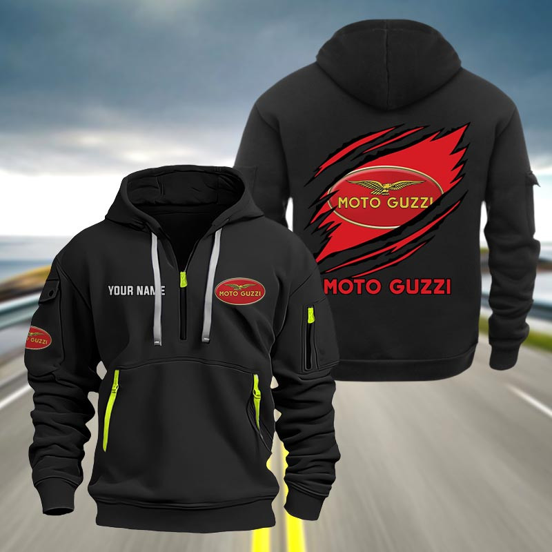 Moto-Guzzi Heavy Hoodie - Famjoys Moto-Guzzi Heavy Hoodie - Famjoys