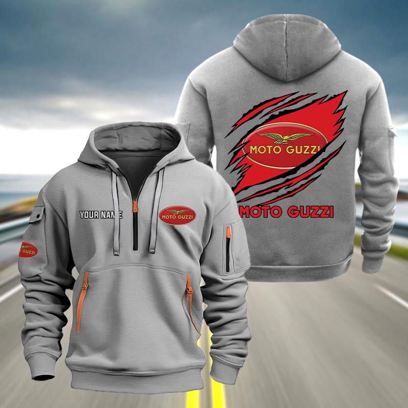 Moto-Guzzi Heavy Hoodie - Famjoys Moto-Guzzi Heavy Hoodie - Famjoys