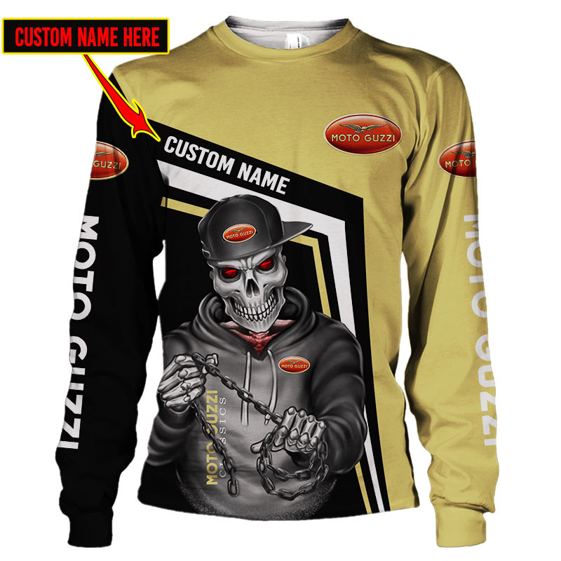 Moto guzzi Skull Tshirt, sweatshirt, Polo, Hawaiian, Hoodie 3D Apparel Full Printing Custom Name - Famjoys Moto guzzi Skull Tshirt, sweatshirt, Polo, Hawaiian, Hoodie 3D Apparel Full Printing Custom Name - Famjoys