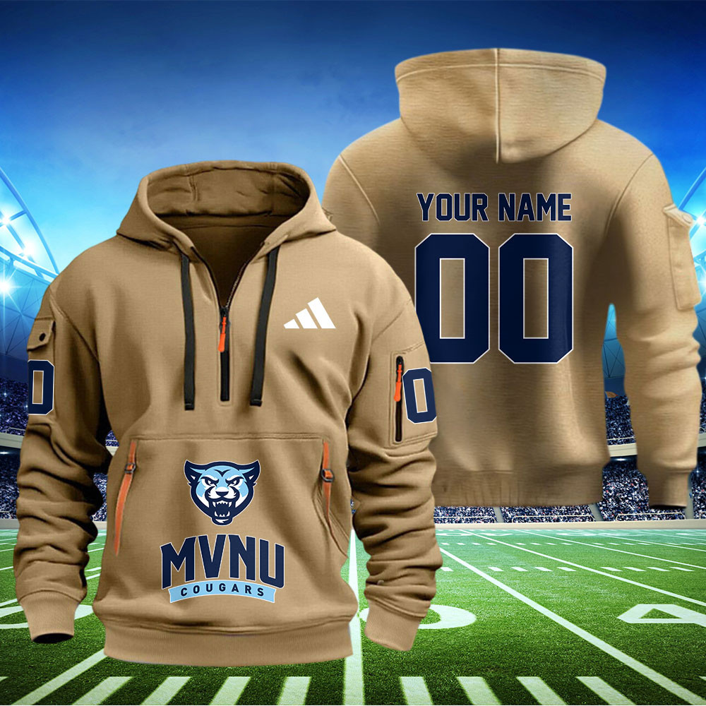 Mount Vernon Nazarene Football Quarter Zip Hoodie - Famjoys Mount Vernon Nazarene Football Quarter Zip Hoodie - Famjoys