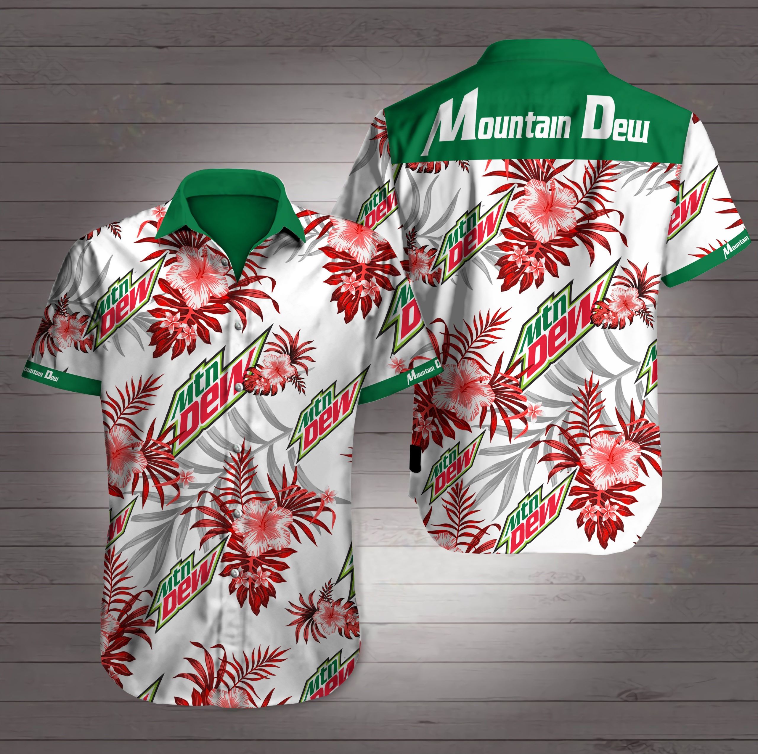 Mountain Dew Hawaiian Shirt - Famjoys Mountain Dew Hawaiian Shirt - Famjoys