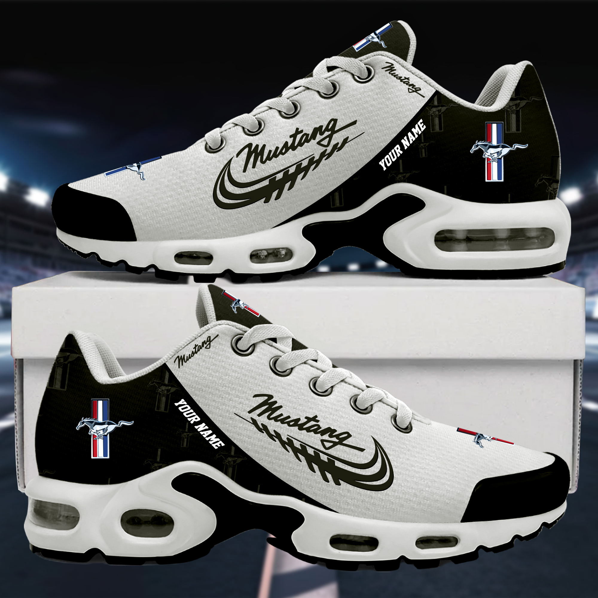 Mustang Custom Name Sport Shoes VS4 - Famjoys Mustang Custom Name Sport Shoes VS4 - Famjoys