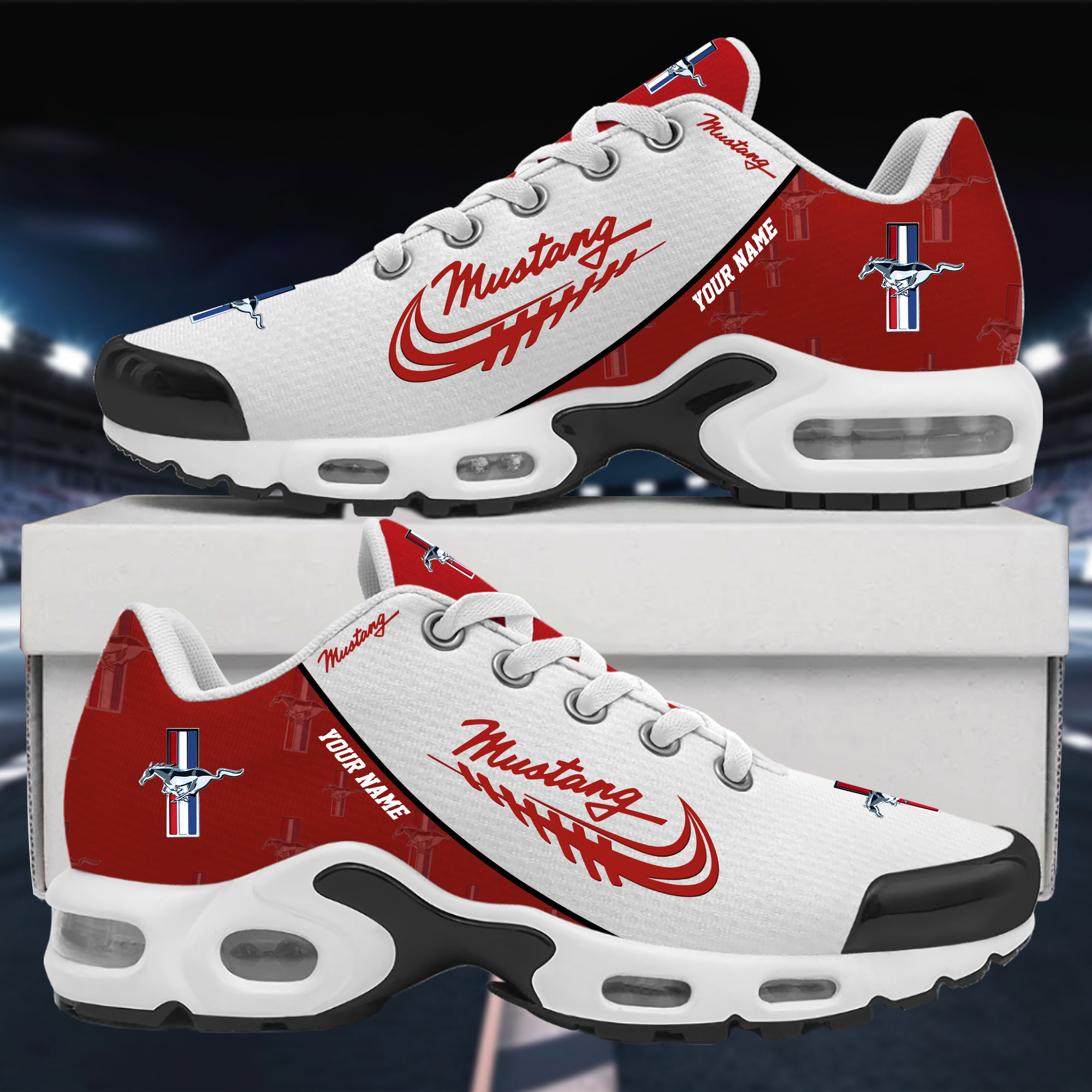 Mustang Custom Name Sport Shoes VS4 - Famjoys Mustang Custom Name Sport Shoes VS4 - Famjoys