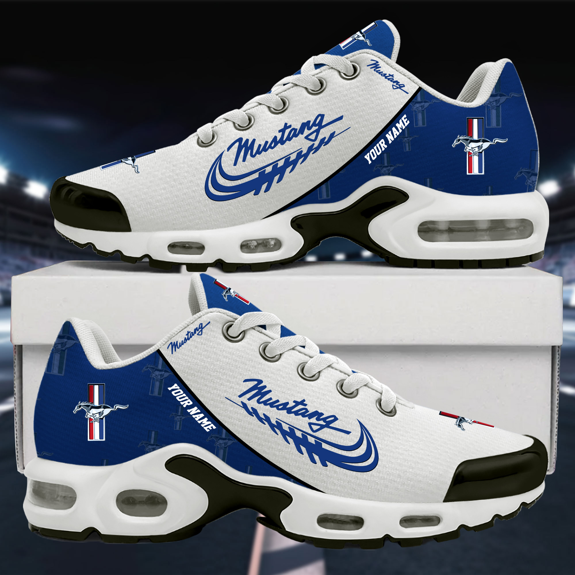 Mustang Custom Name Sport Shoes VS4 - Famjoys Mustang Custom Name Sport Shoes VS4 - Famjoys