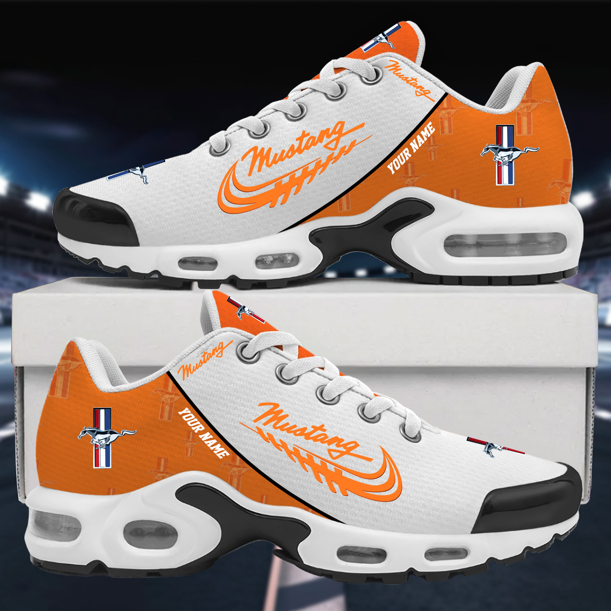 Mustang Custom Name Sport Shoes VS40 - Famjoys Mustang Custom Name Sport Shoes VS40 - Famjoys