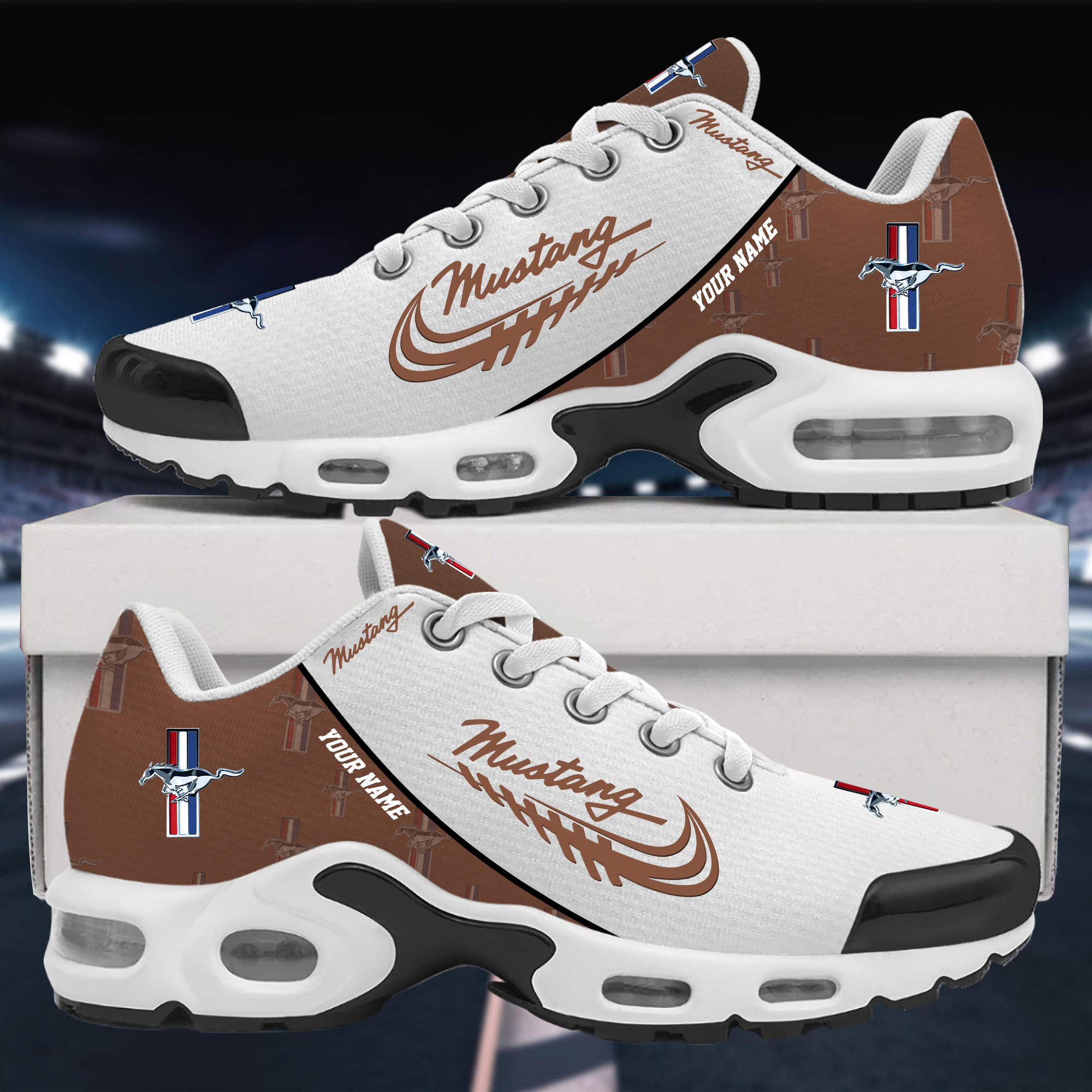 Mustang Custom Name Sport Shoes VS40 - Famjoys Mustang Custom Name Sport Shoes VS40 - Famjoys
