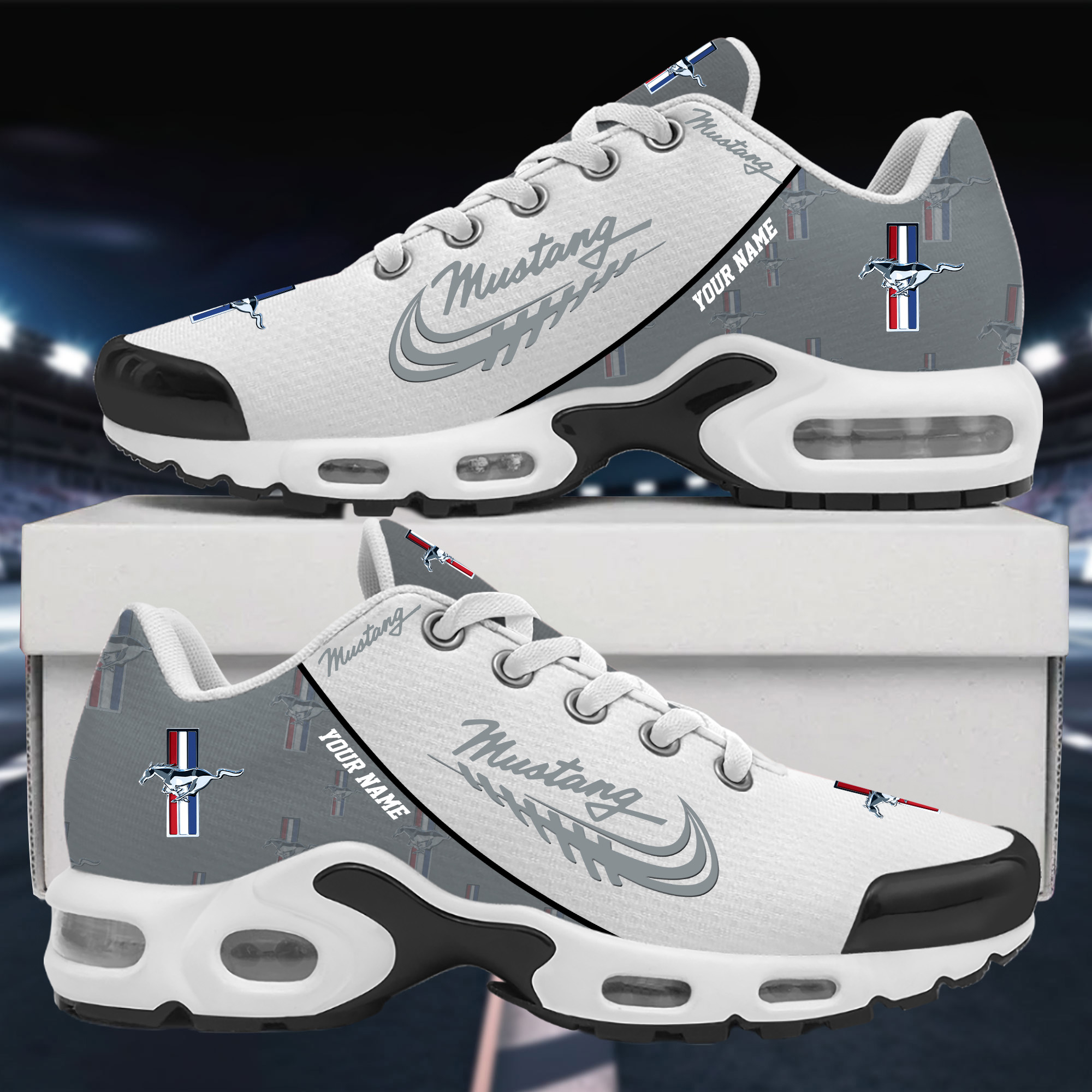 Mustang Custom Name Sport Shoes VS40 - Famjoys Mustang Custom Name Sport Shoes VS40 - Famjoys