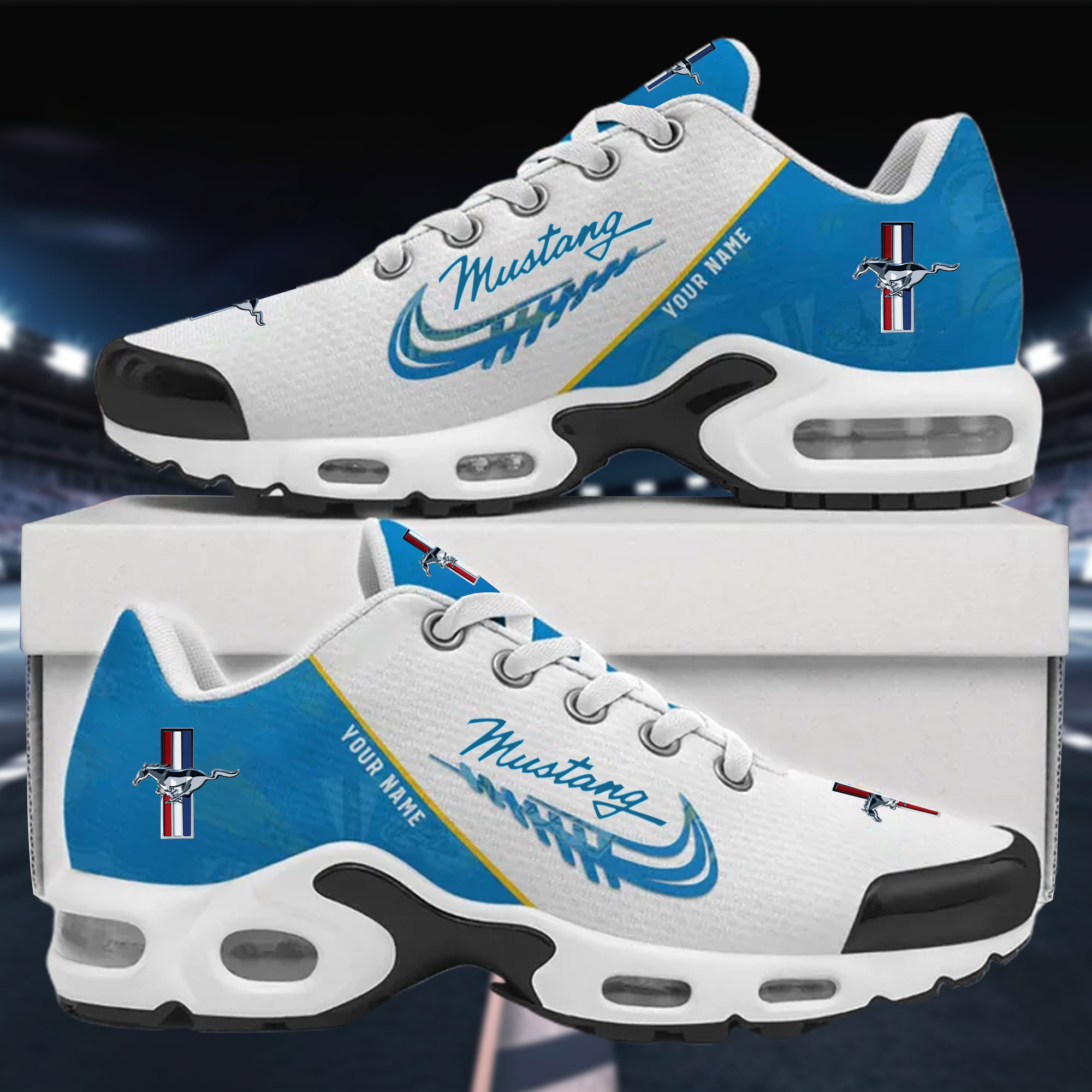 Mustang Custom Name Sport Shoes VS5 - Famjoys Mustang Custom Name Sport Shoes VS5 - Famjoys