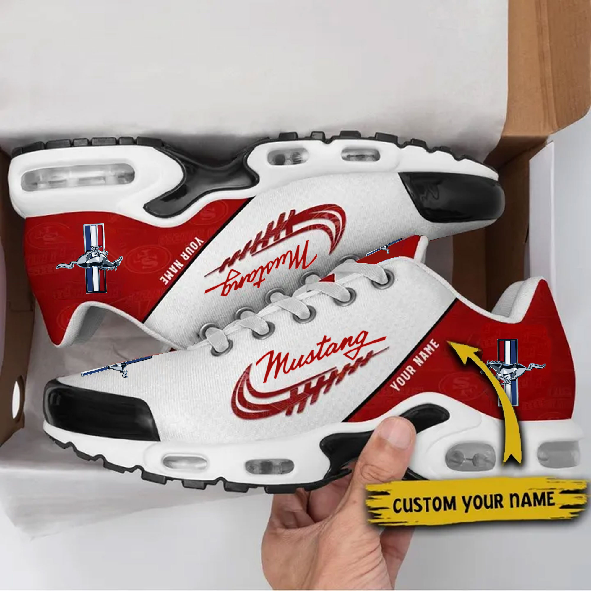 Mustang Custom Name Sport Shoes VS5 - Famjoys Mustang Custom Name Sport Shoes VS5 - Famjoys