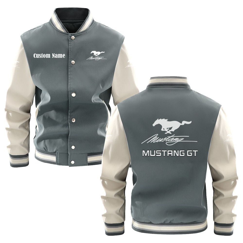 Mustang gt Varsity Jacket, Baseball jacket, Letterman Jacket Customize Name, Multicolor - Famjoys Mustang gt Varsity Jacket, Baseball jacket, Letterman Jacket Customize Name, Multicolor - Famjoys