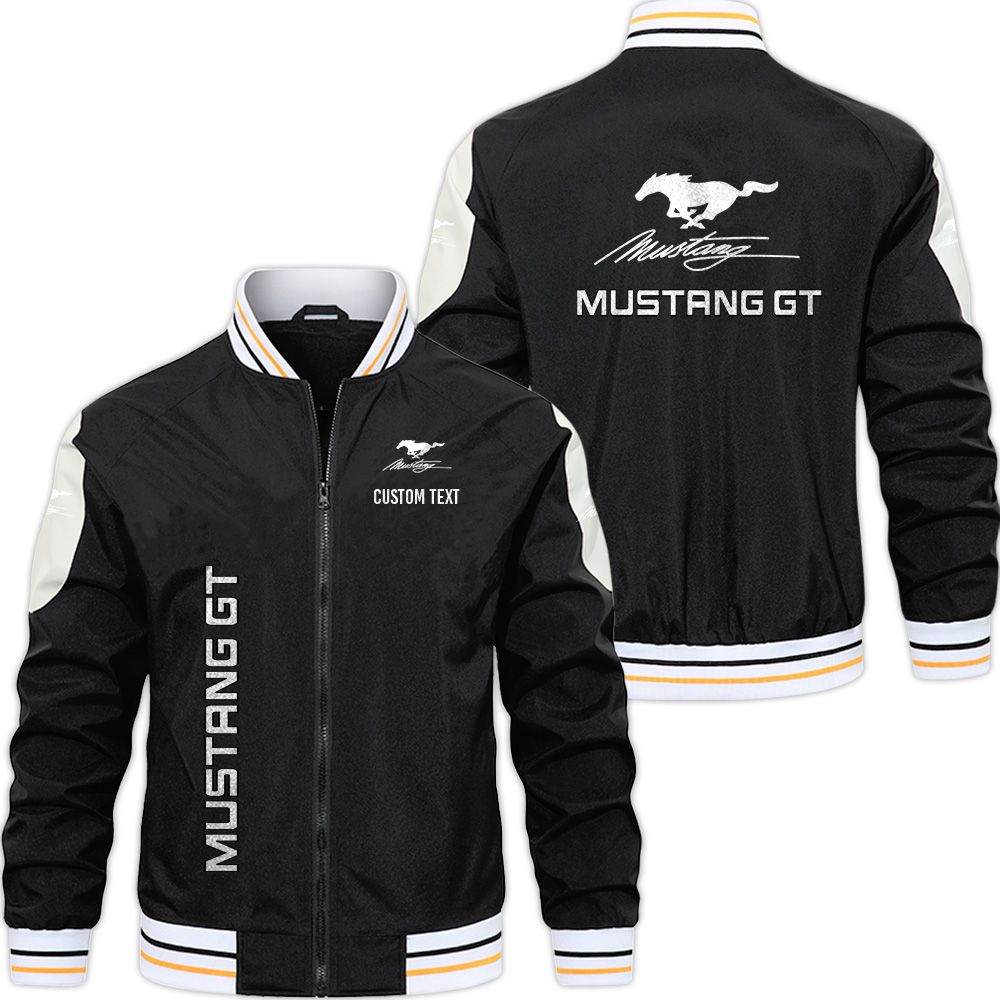 Mustang gt Varsity Jacket, Zipper Jackets Customize Name 
